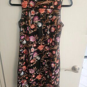 Elegant Embroidered Shift Dress